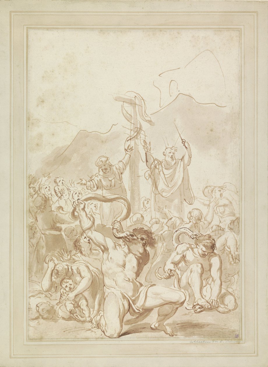 De aanbidding van de koperen slang door Giovanni Battista Cipriani