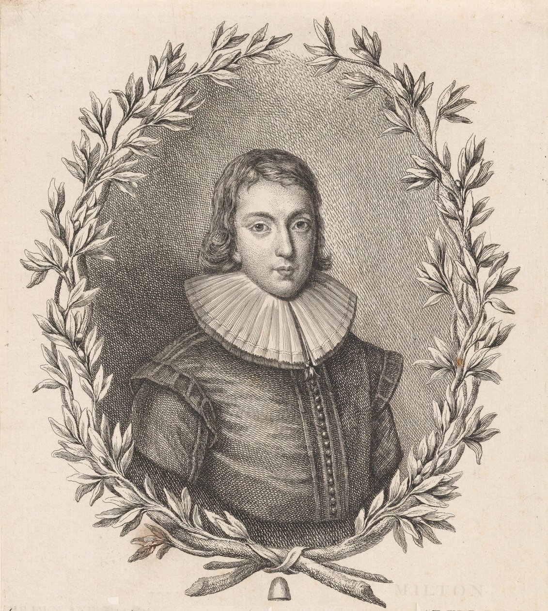 John Milton, 1760 door Giovanni Battista Cipriani