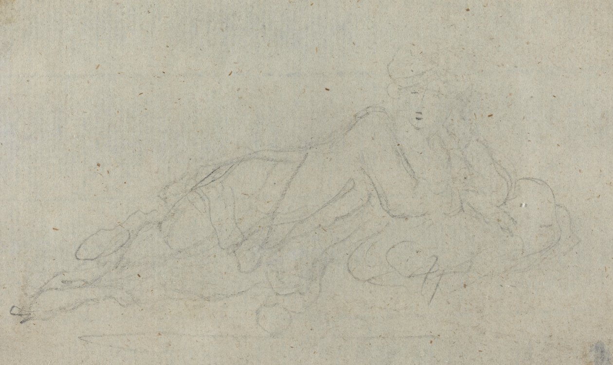 Liggende Vrouw (verso) door Giovanni Battista Cipriani