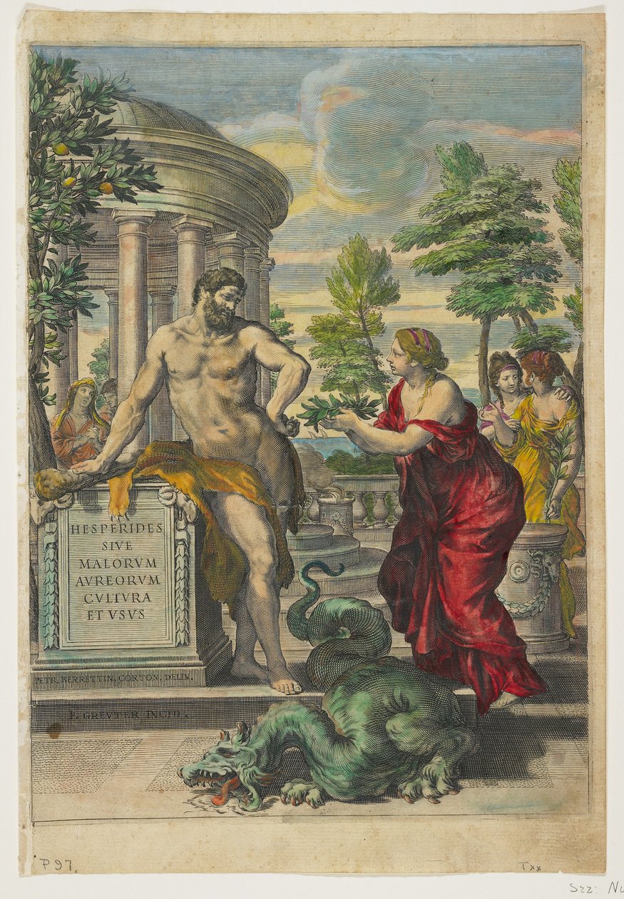 Frontispice en Titelpagina van Hesperides, 1646 door Giovanni Battista Ferrari
