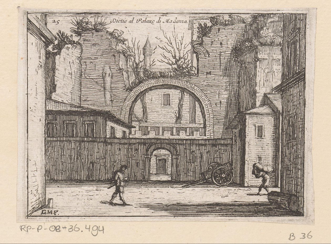 Ruïnes in Rome door Giovanni Battista Mercati