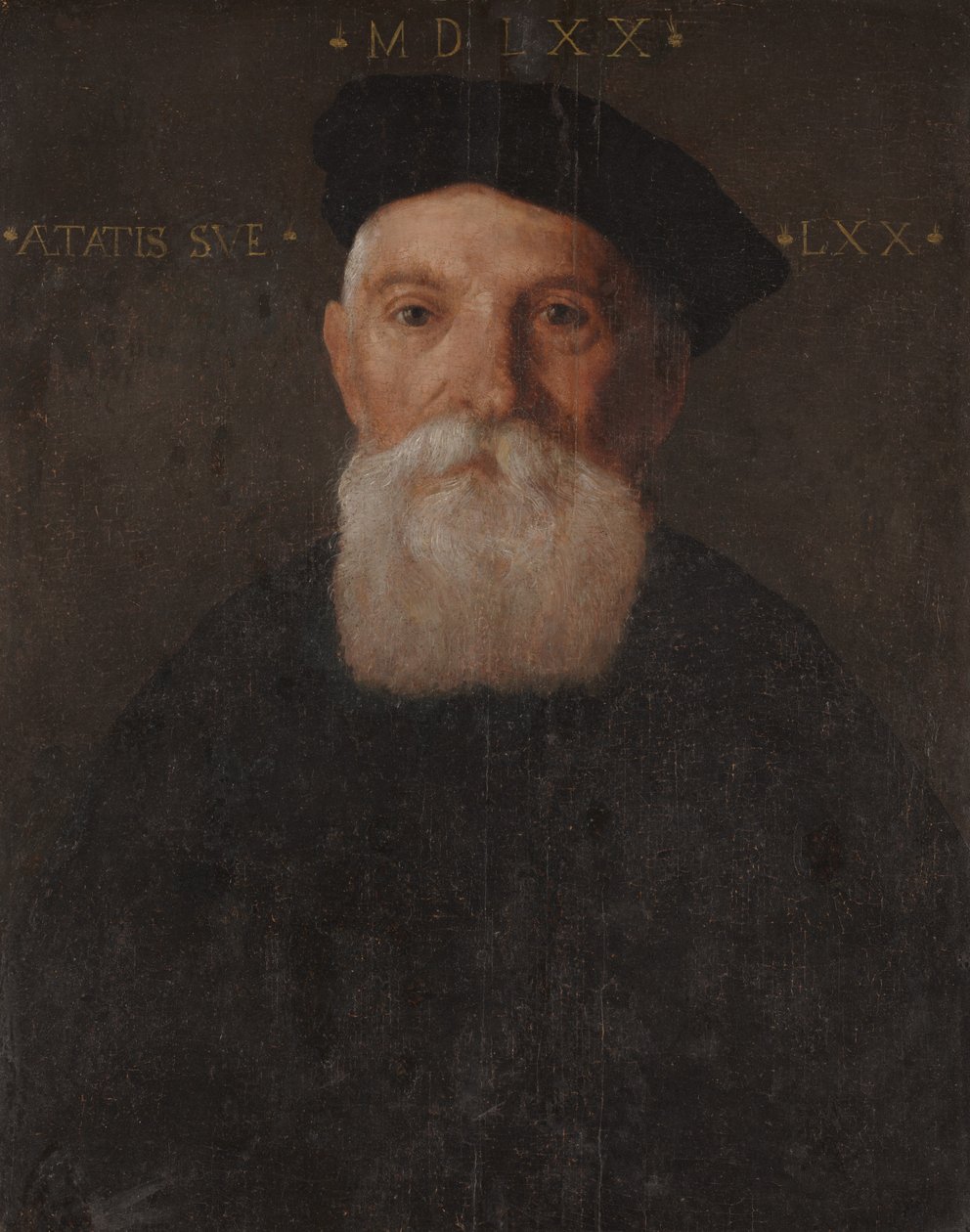Portret van Oude Man door Giovanni Battista Moroni