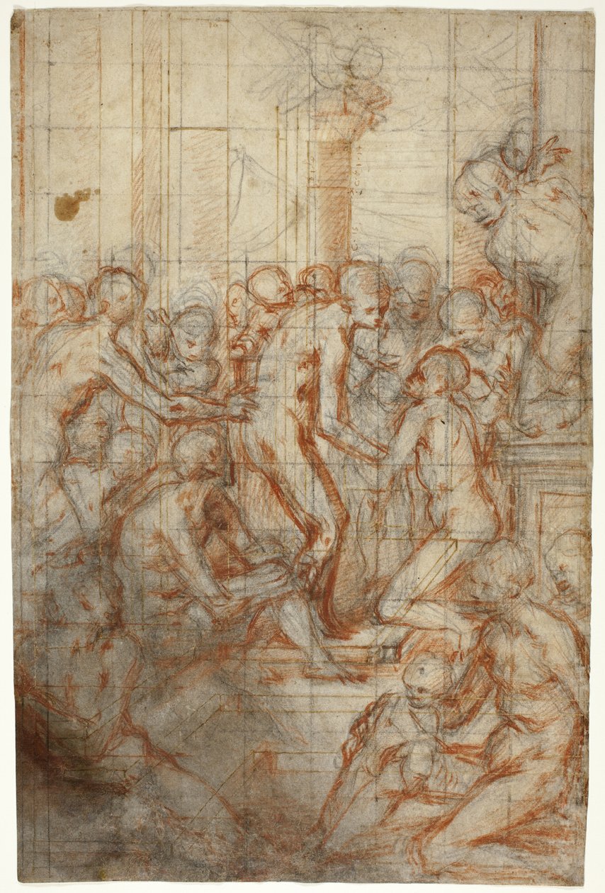 Studie voor de zuivering van de Maagd door Giovanni Battista Naldini