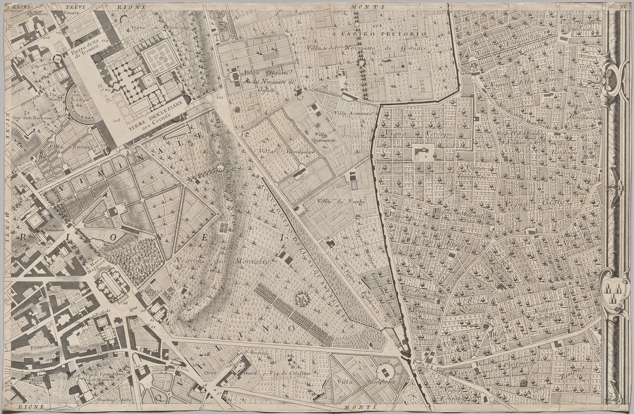 Nieuwe Plattegrond van Rome Uitgegeven door Giambattista Nolli in het Jaar 1748, bekend als La Pianta Grande di Roma door Giovanni Battista Nolli