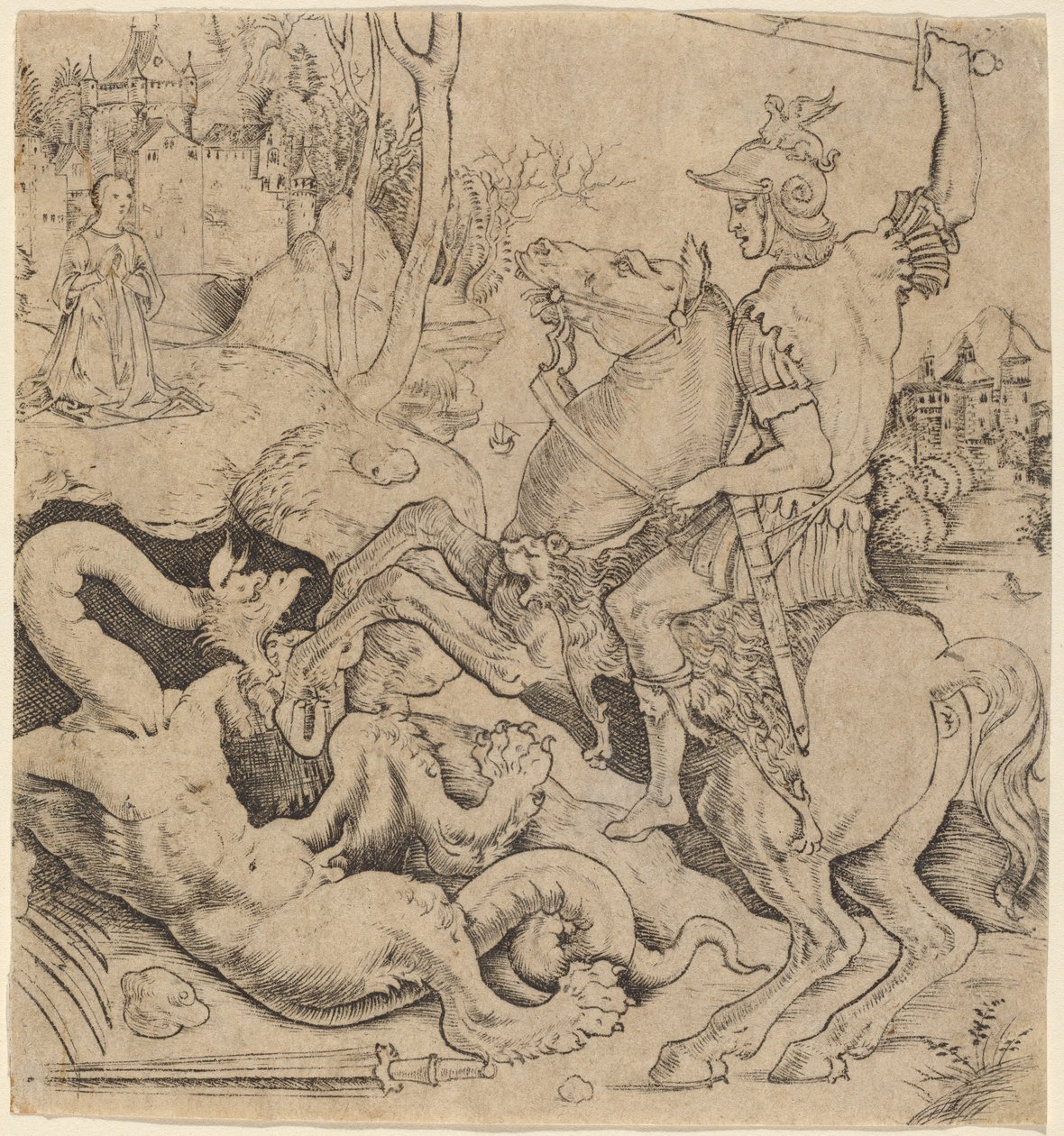 Sint Joris en de Draak door Giovanni Battista Palumba