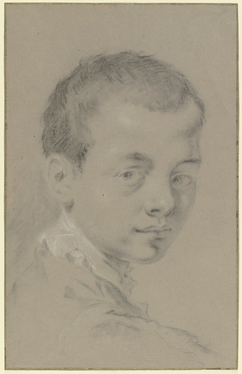Jongenshoofd, driekwartprofiel door Giovanni Battista Piazzetta