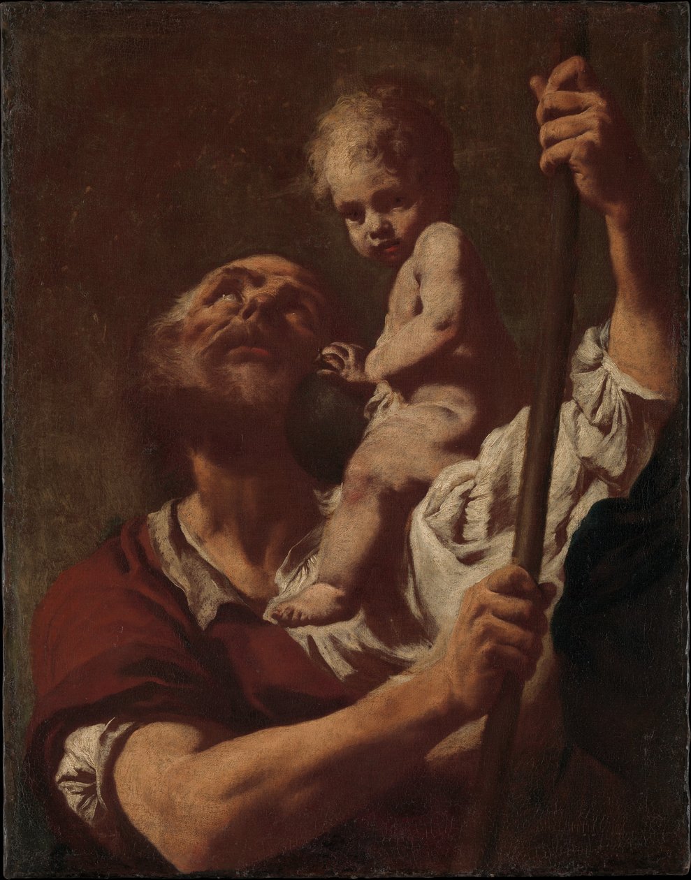 Sint-Christoffel met het Kindje Jezus door Giovanni Battista Piazzetta