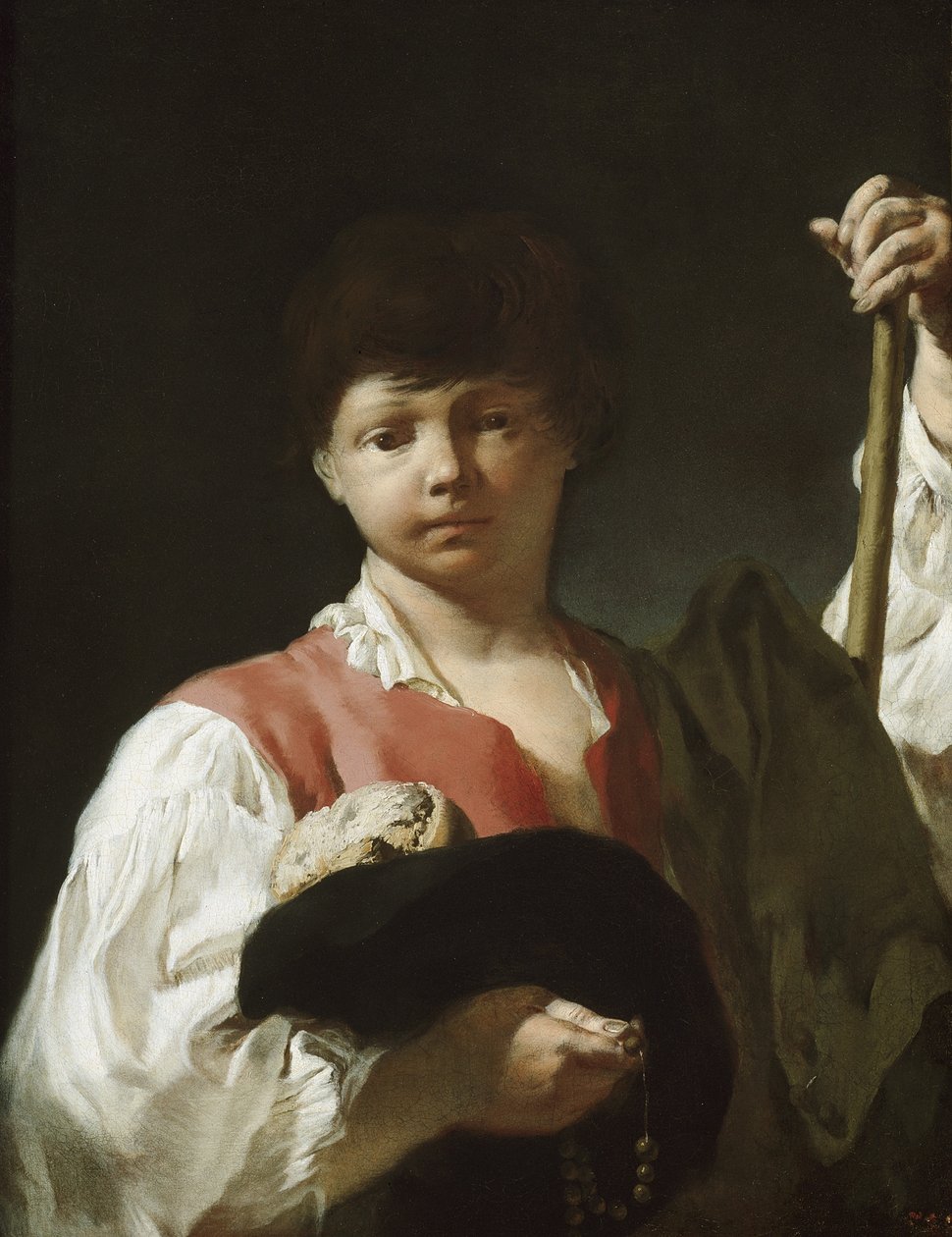 De bedeljongen, of De jonge pelgrim, 1738-39 door Giovanni Battista Piazzetta