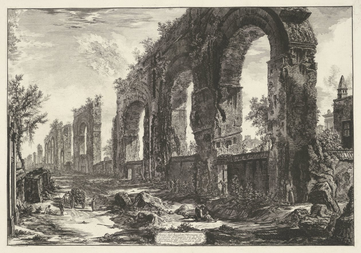 Aquaduct van Nero te Rome door Giovanni Battista Piranesi