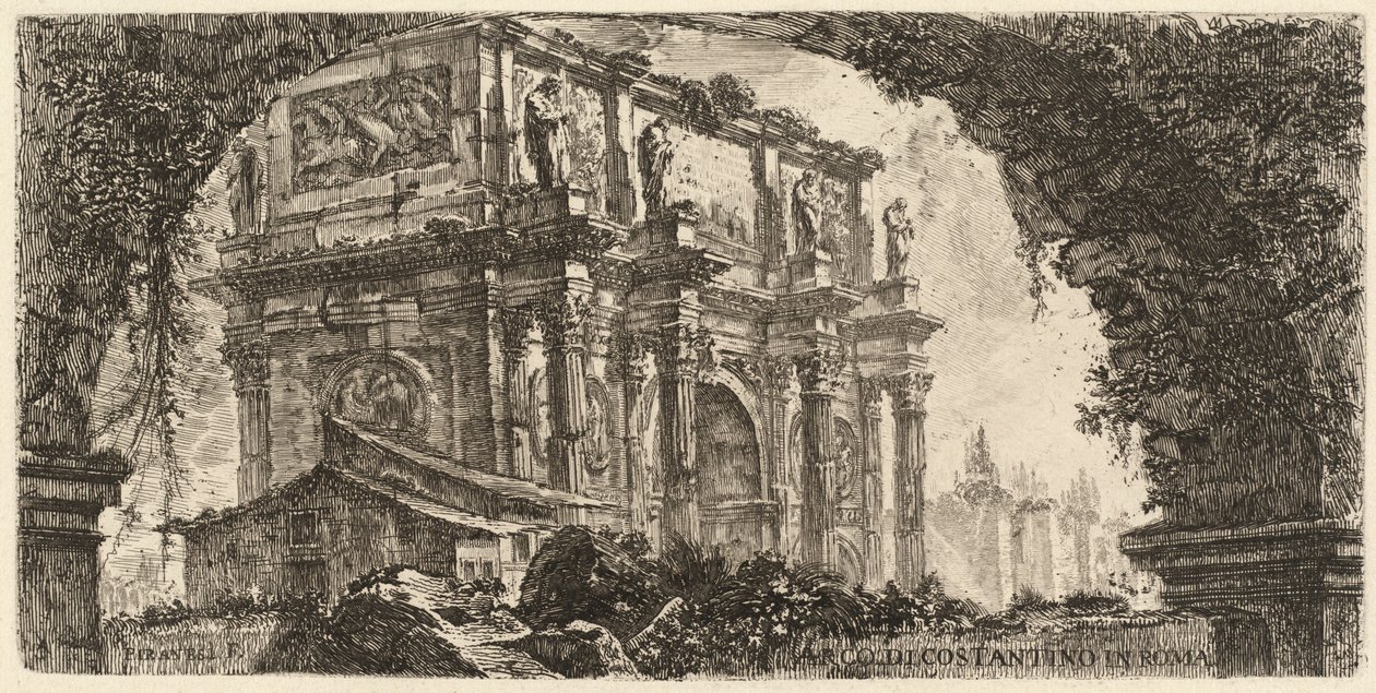 Arco di Costantino door Giovanni Battista Piranesi