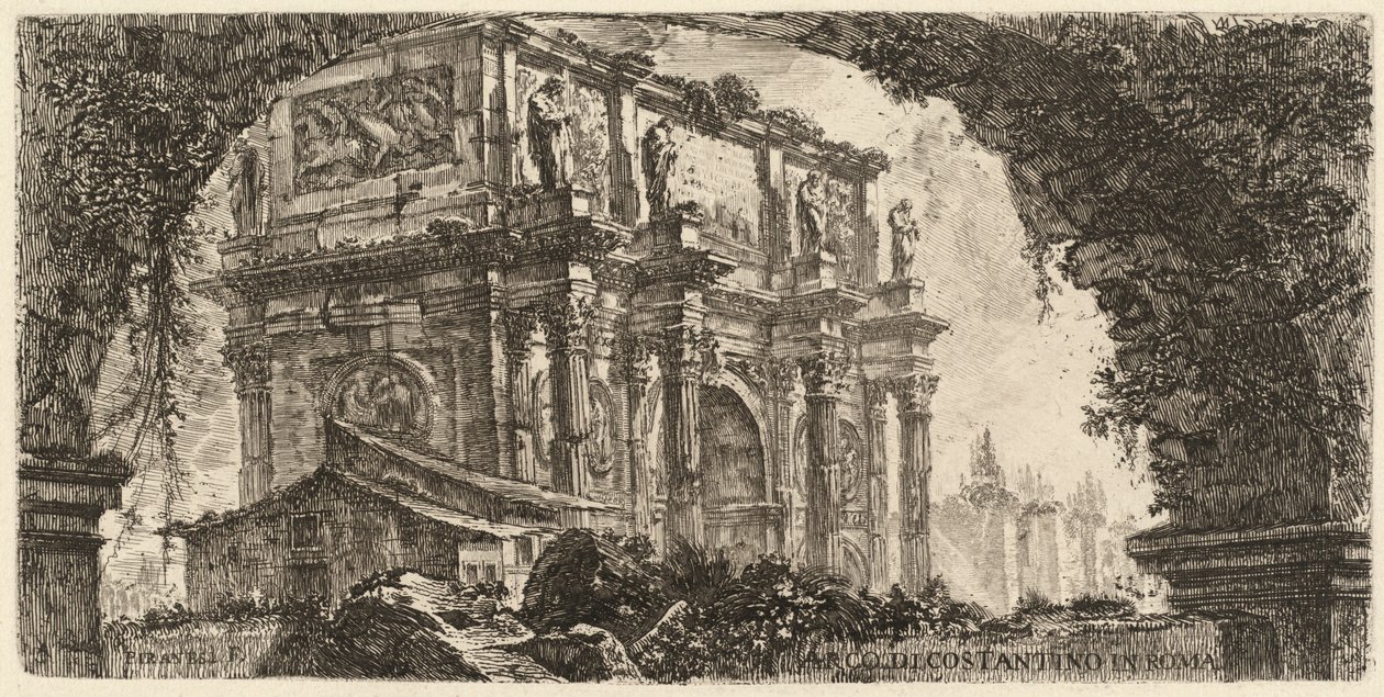 Boog van Constantijn door Giovanni Battista Piranesi