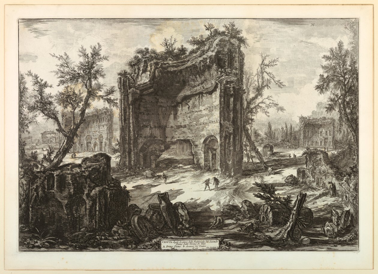 Thermen van Trajanus door Giovanni Battista Piranesi