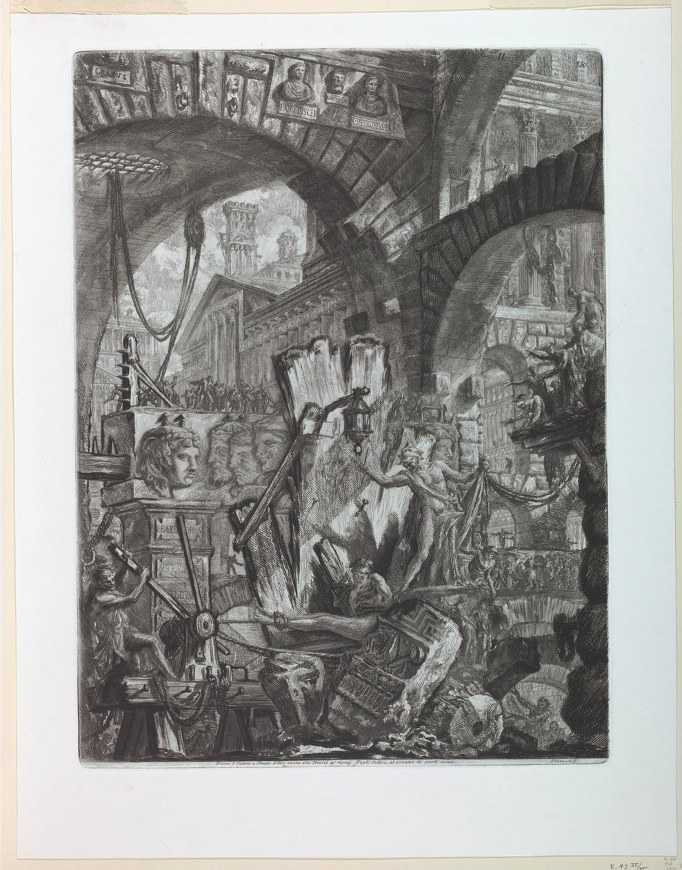 Carceri Serie Plaat II door Giovanni-Battista Piranesi