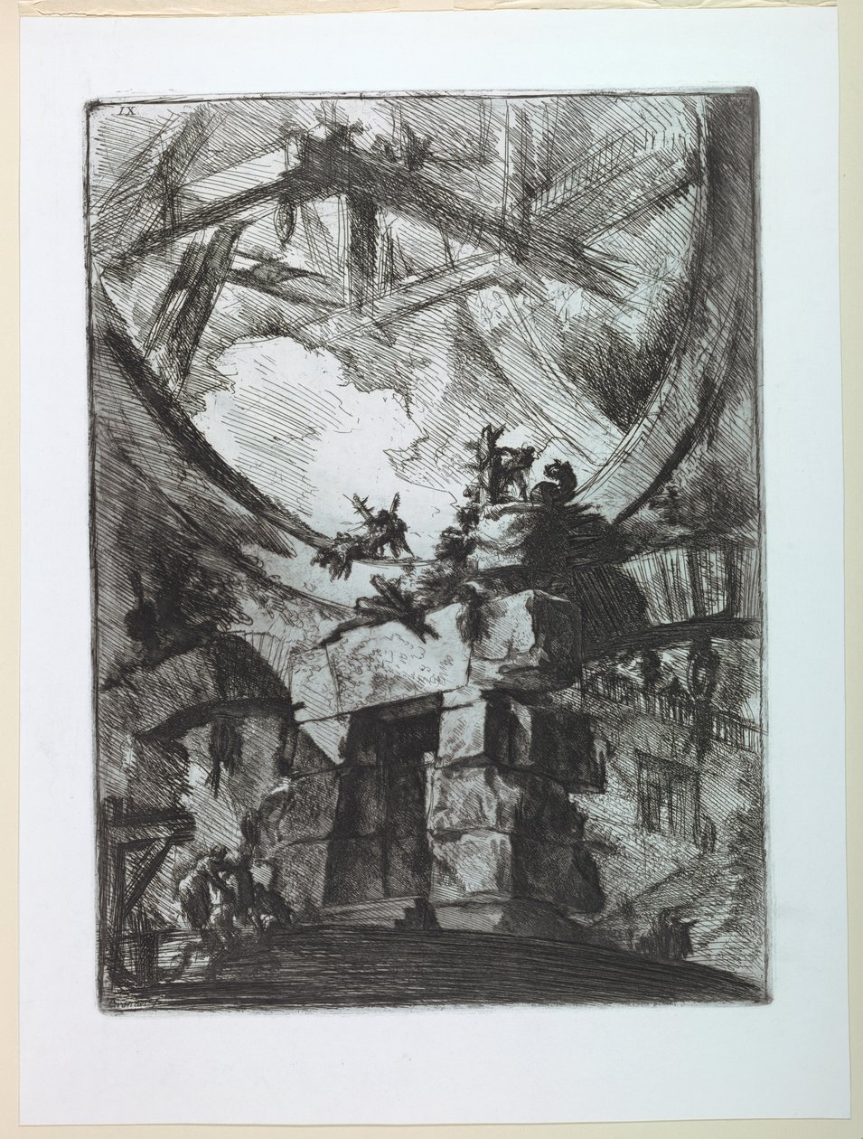 Carceri Serie, Plaat IX door Giovanni Battista Piranesi