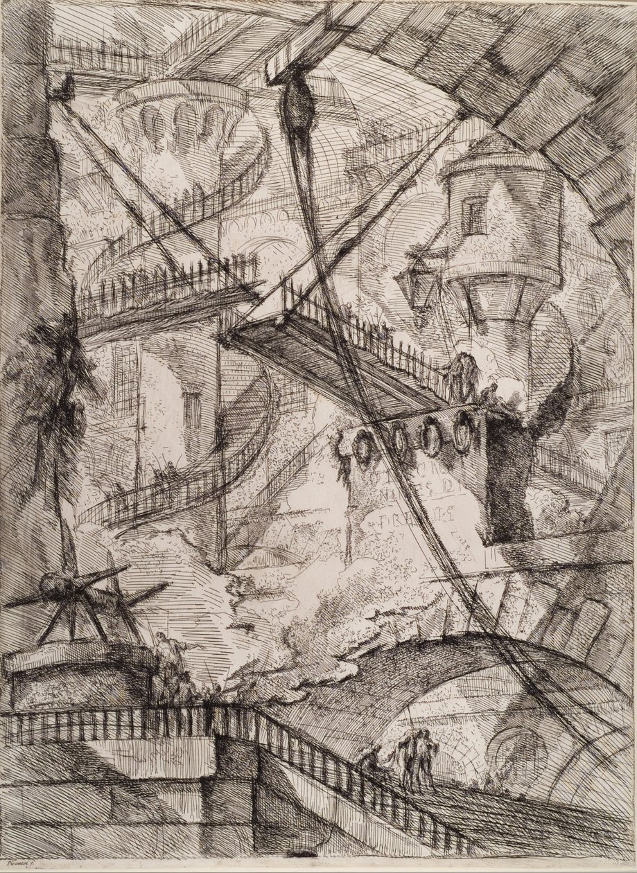 Gevangenissen van de uitvinding door Giovanni-Battista Piranesi