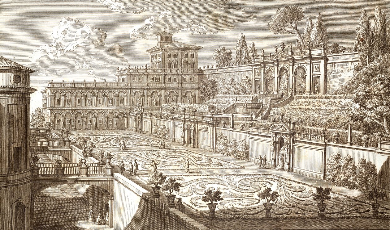 Colonna-tuinen in Rome, door Giovanni Battista Piranesi door Giovanni Battista Piranesi