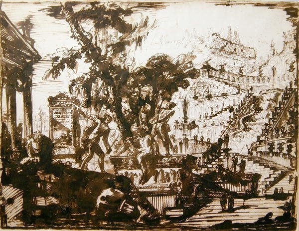 Fantastische Tuinen door Giovanni Battista Piranesi