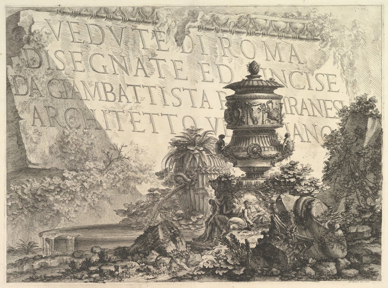Frontispice Titelpagina door Giovanni Battista Piranesi