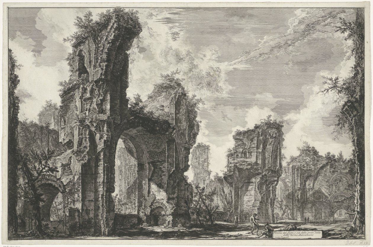 Gezichten op Rome, de Campagna, etc. (122 bladen) door Giovanni Battista Piranesi