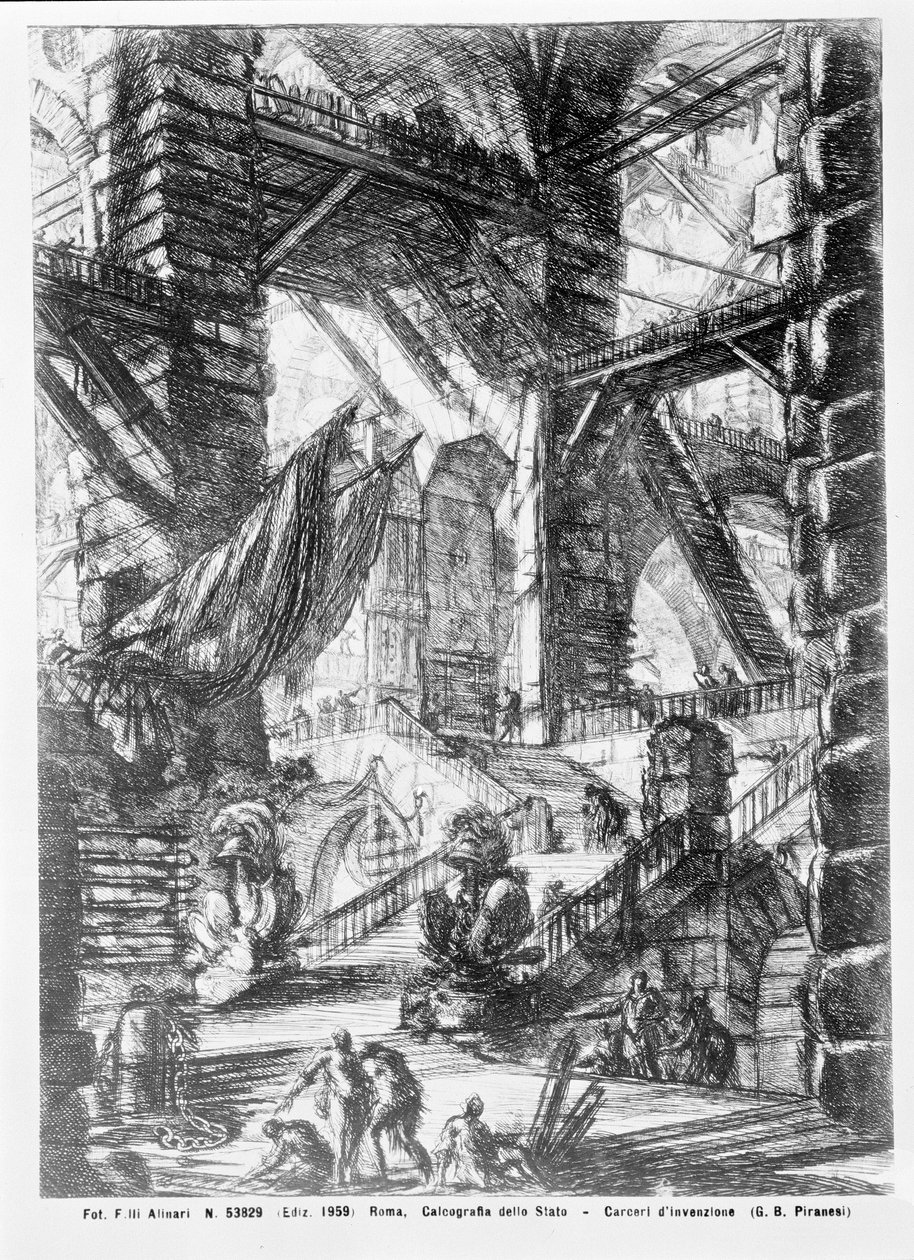 Denkbeeldige gevangenis door Giovanni Battista Piranesi