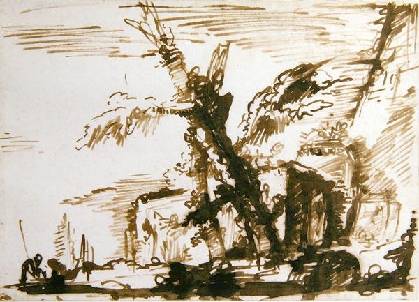 Italiaans Landschap door Giovanni Battista Piranesi