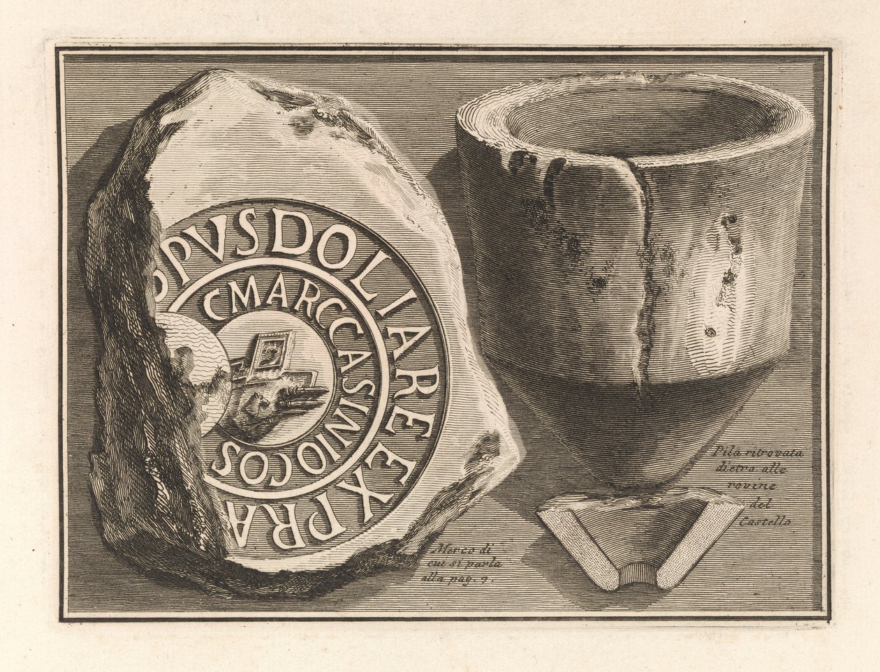 Le Rovine del Castello dell door Giovanni-Battista Piranesi