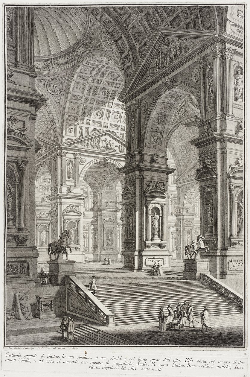 Beeldengalerij door Giovanni Battista Piranesi