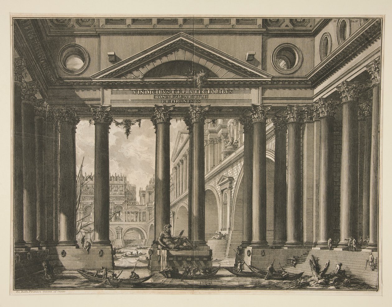 Tweede frontispice van deel IV van Le Antichità Romane door Giovanni Battista Piranesi