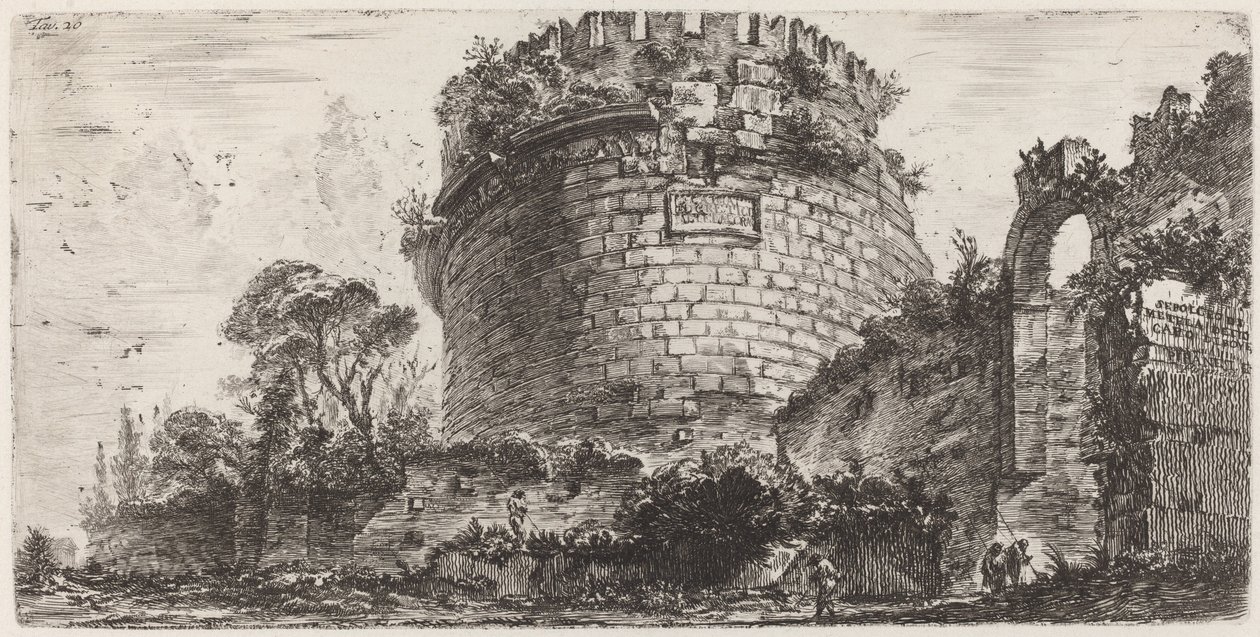 Graf van Metella genaamd Capo di Bove door Giovanni-Battista Piranesi