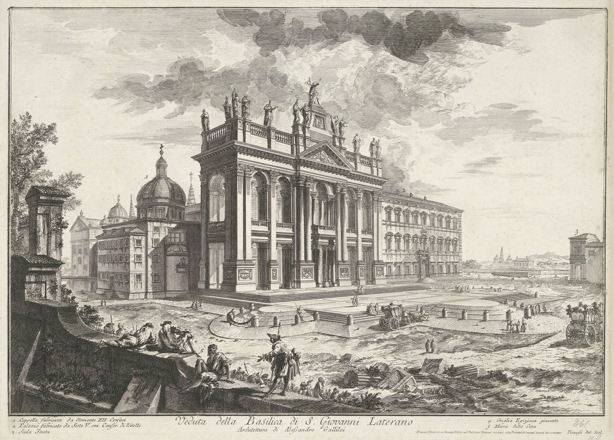 Sint-Jan van Lateranen te Rome door Giovanni Battista Piranesi