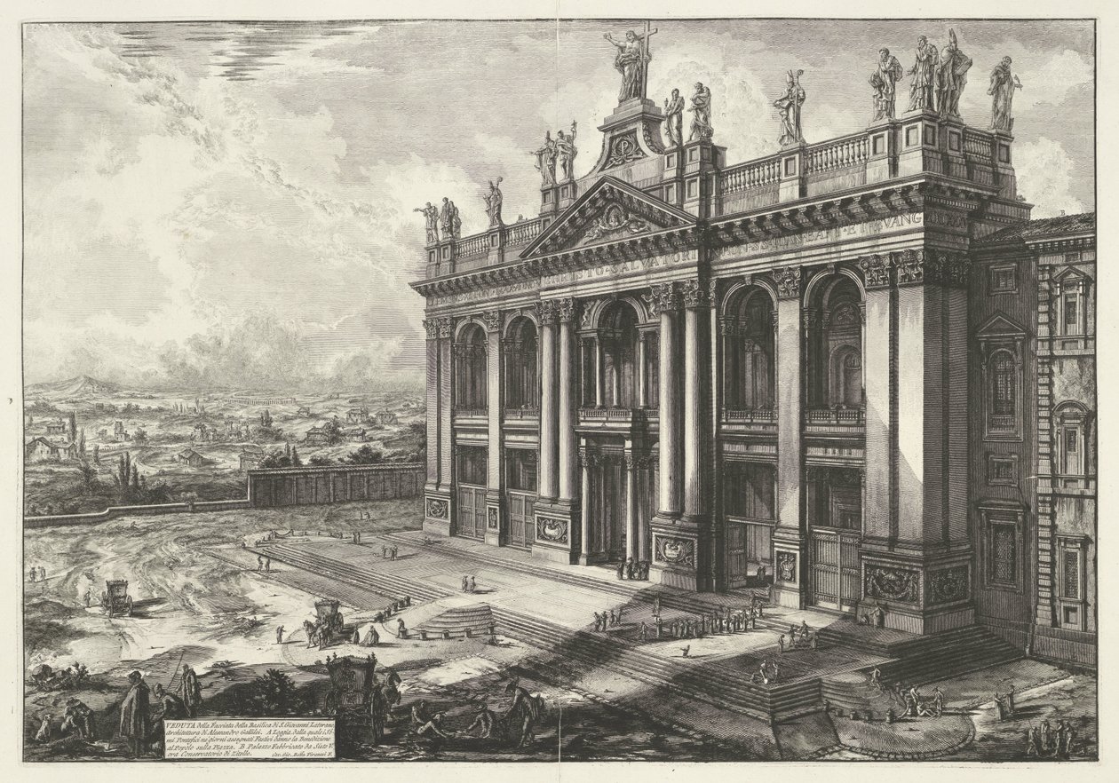 Sint-Jan van Lateranen te Rome door Giovanni Battista Piranesi