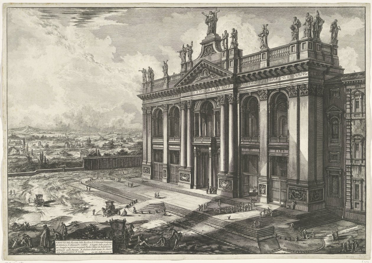 Sint-Jan van Lateranen te Rome door Giovanni Battista Piranesi