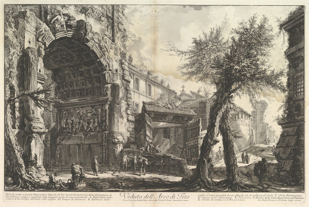De Boog van Titus Veduta dell