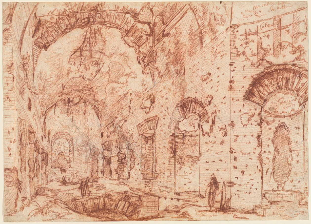 De „Canopus“ van de Villa Adriana in Tivoli door Giovanni Battista Piranesi
