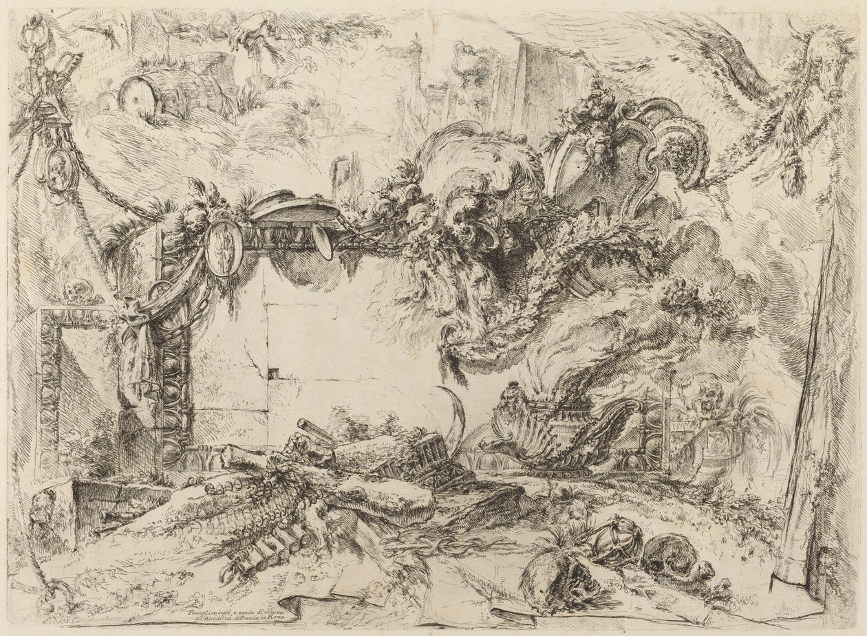 De Monumentale Tablet door Giovanni Battista Piranesi