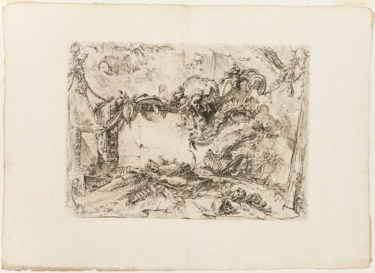 De monumentale tablet door Giovanni-Battista Piranesi