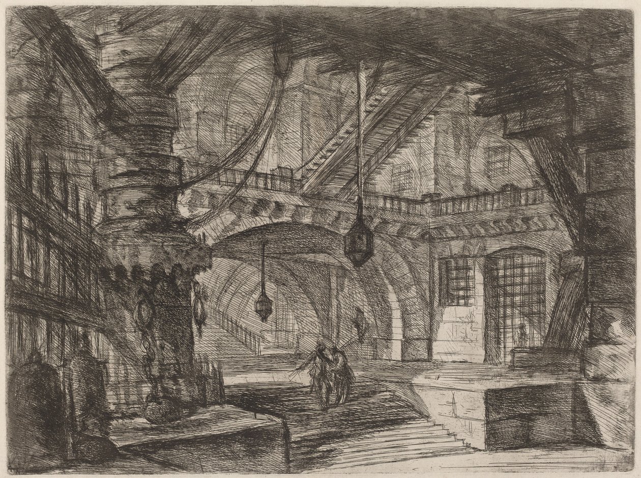De Pier met Kettingen door Giovanni-Battista Piranesi