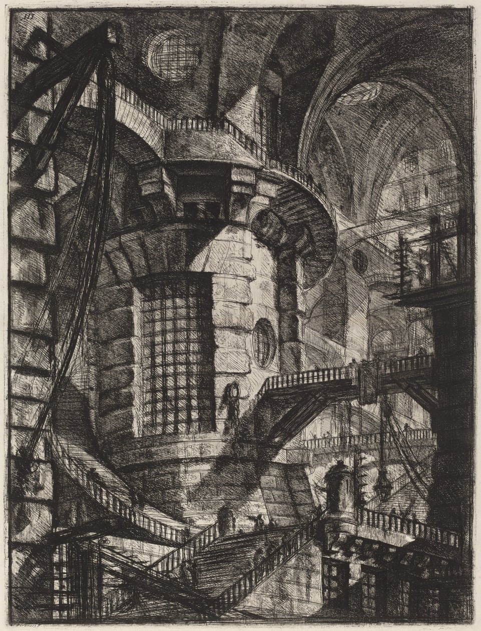 De ronde toren door Giovanni Battista Piranesi