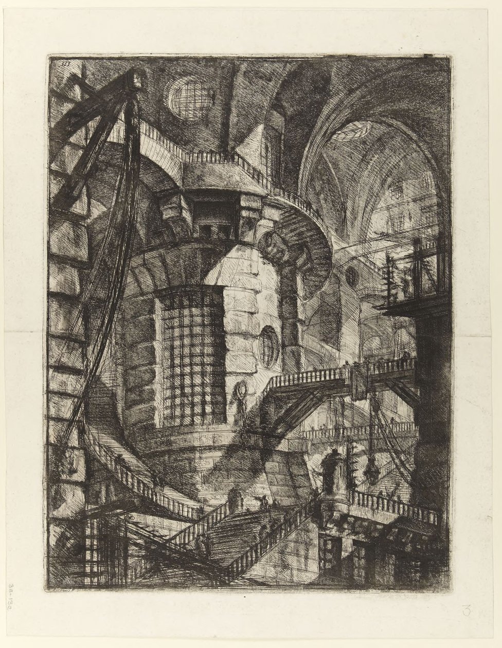 De ronde toren door Giovanni Battista Piranesi