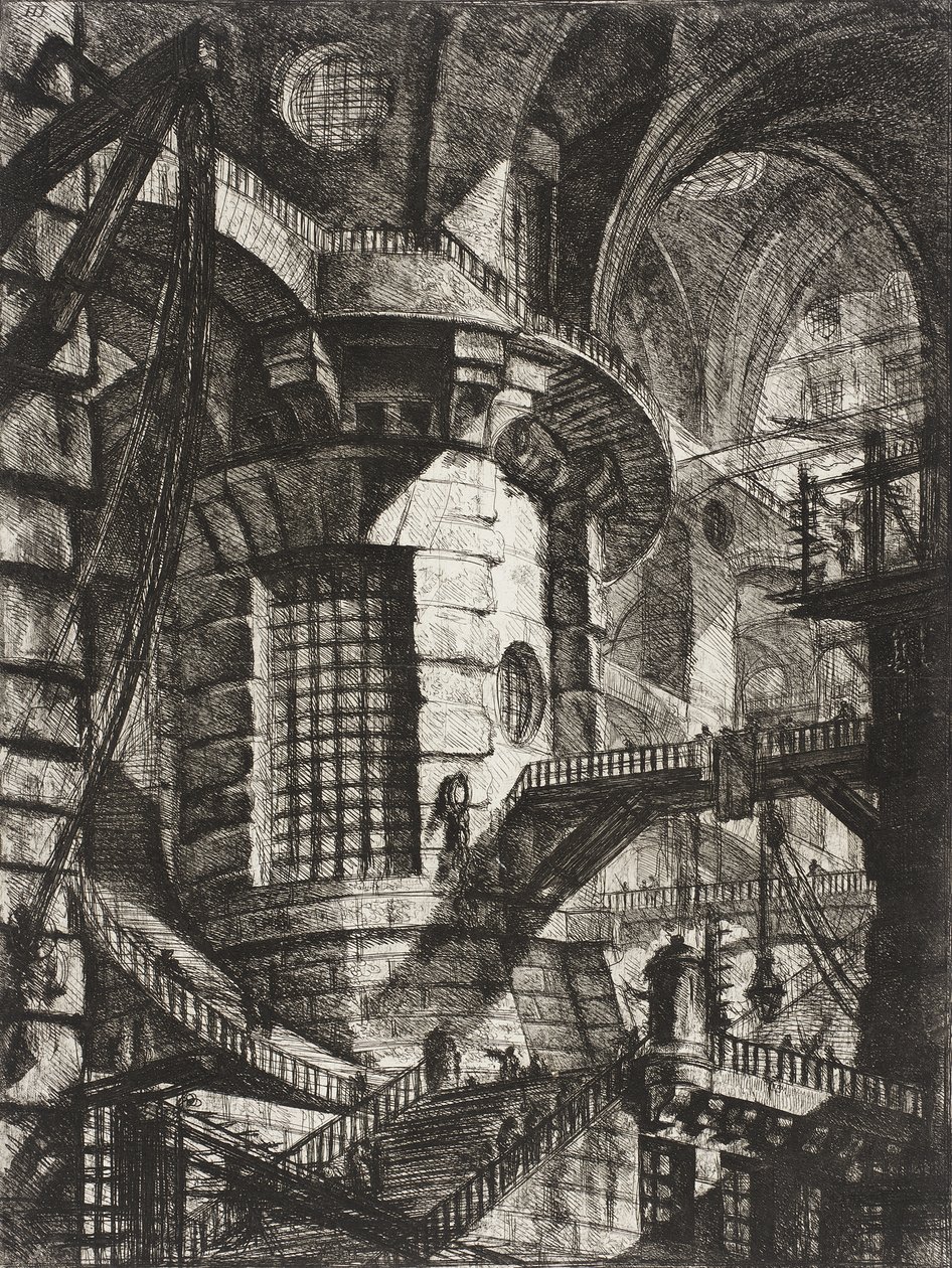De ronde toren door Giovanni Battista Piranesi