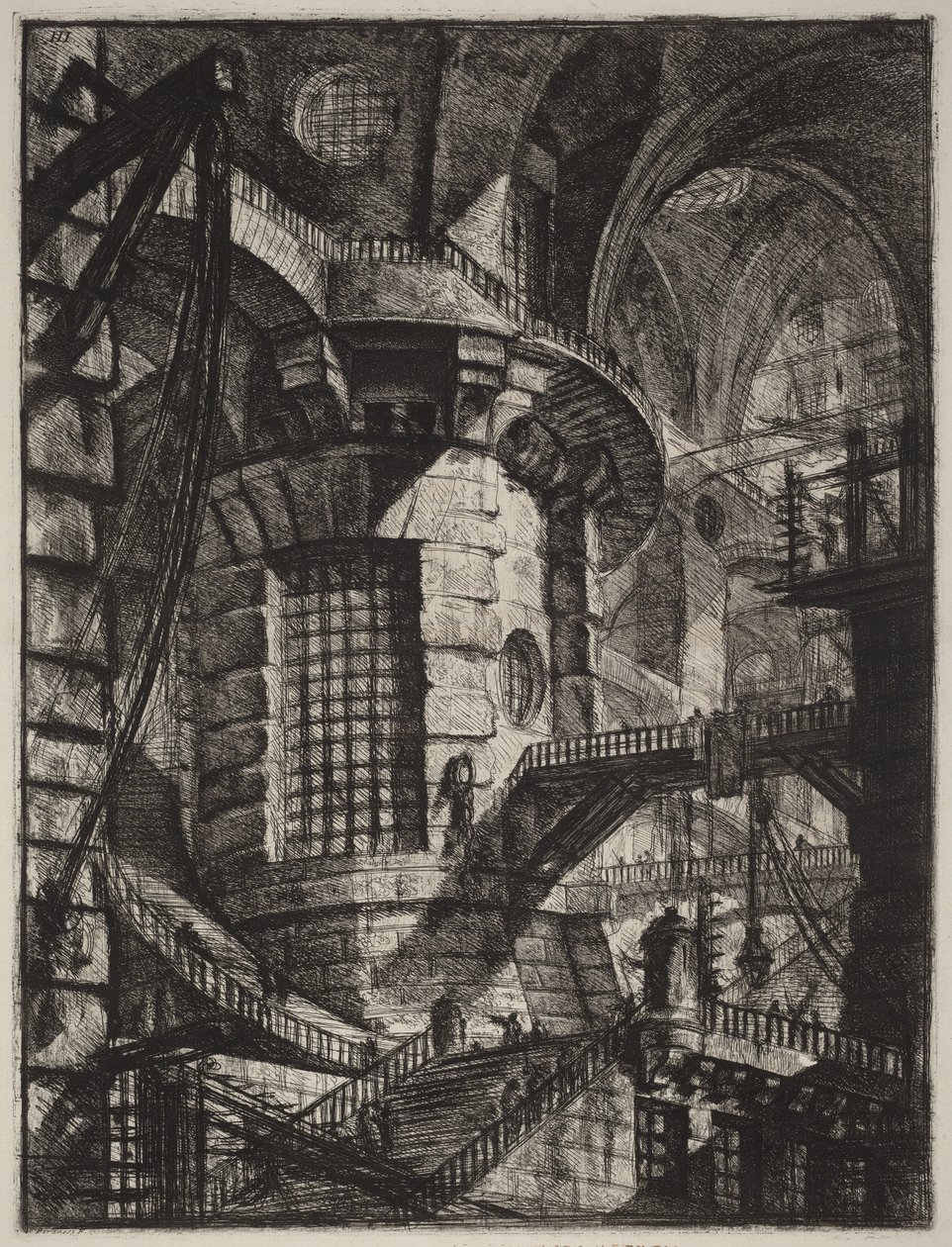 De ronde toren door Giovanni Battista Piranesi