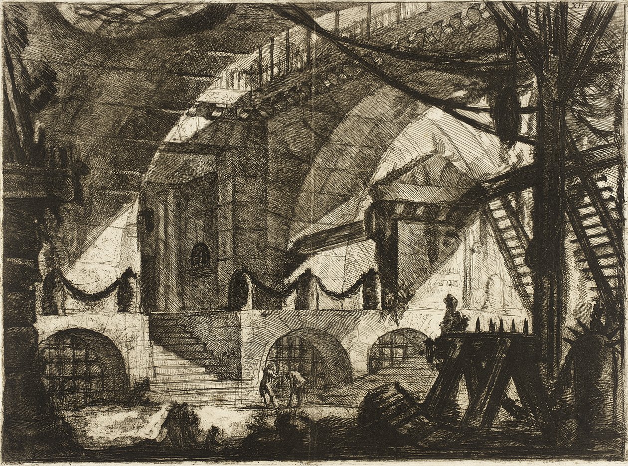 De zaagbok door Giovanni Battista Piranesi
