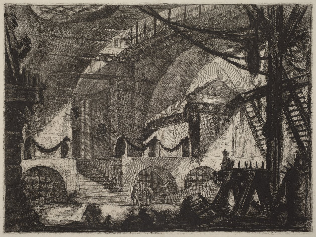 De zaagbok door Giovanni Battista Piranesi