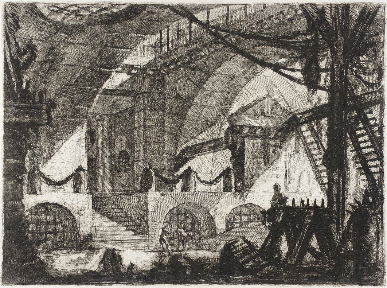 De zaagbok door Giovanni Battista Piranesi