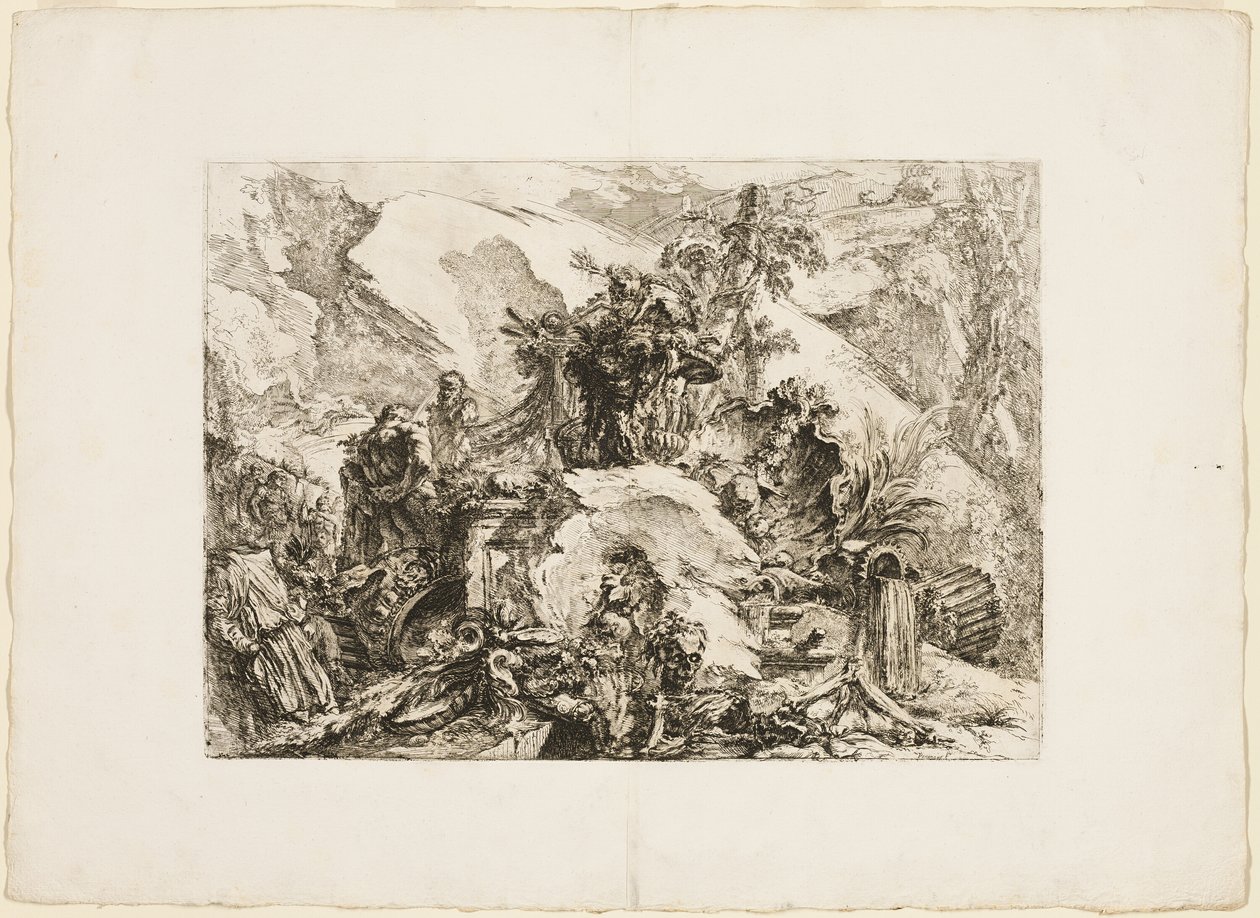 De skeletten door Giovanni Battista Piranesi