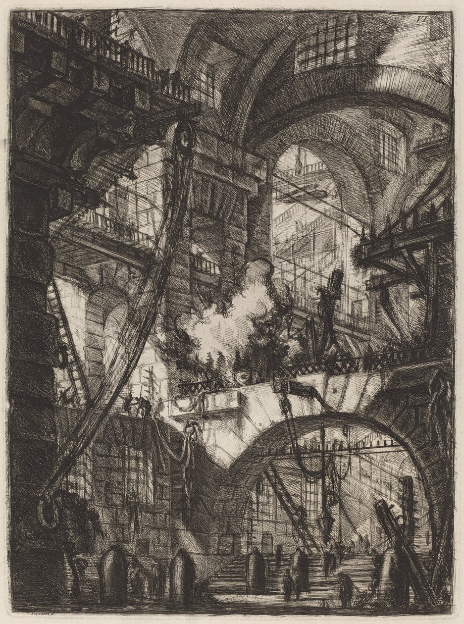 Het Rokende Vuur door Giovanni Battista Piranesi