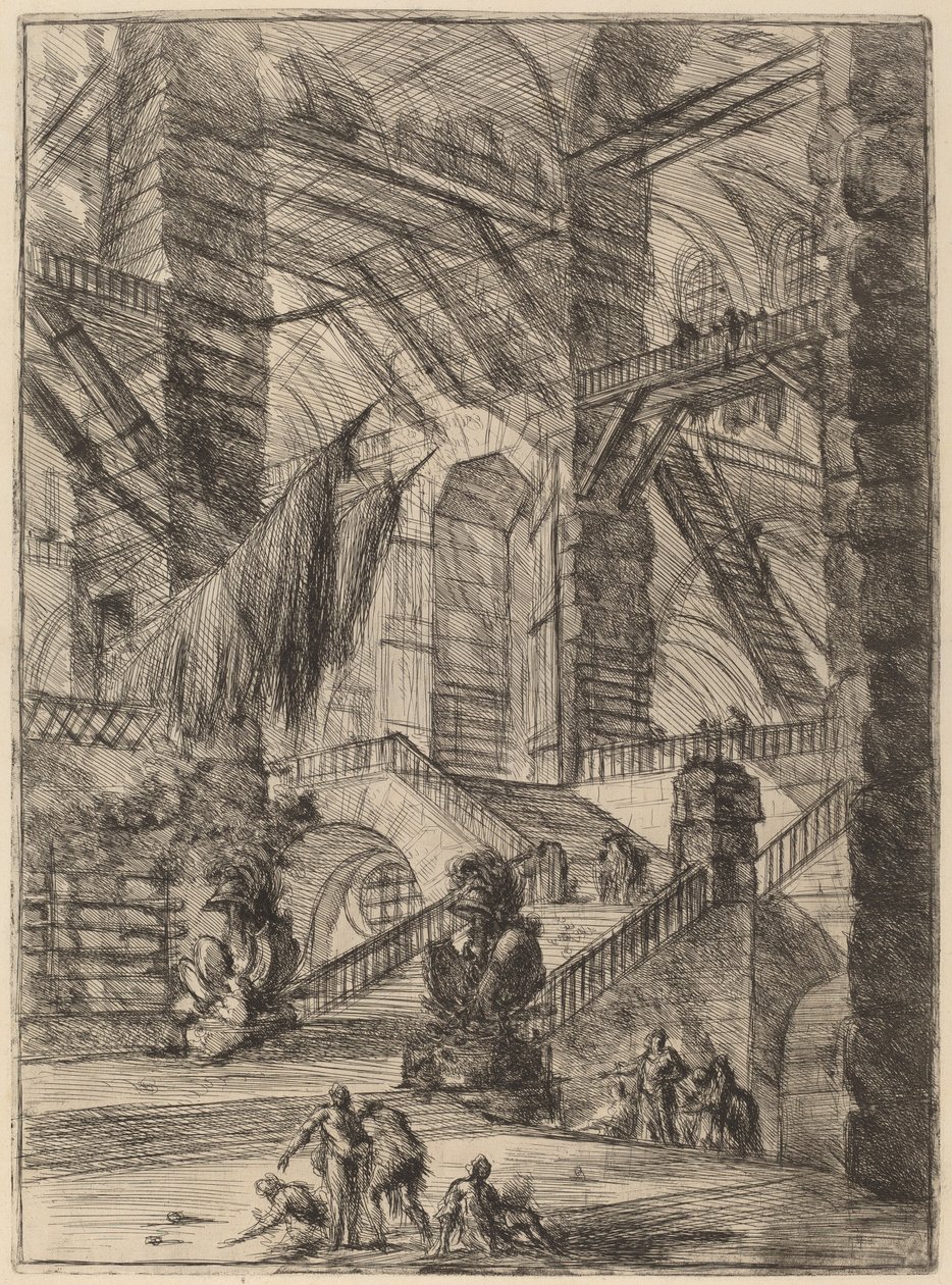 De Trap met Trofeeën door Giovanni Battista Piranesi