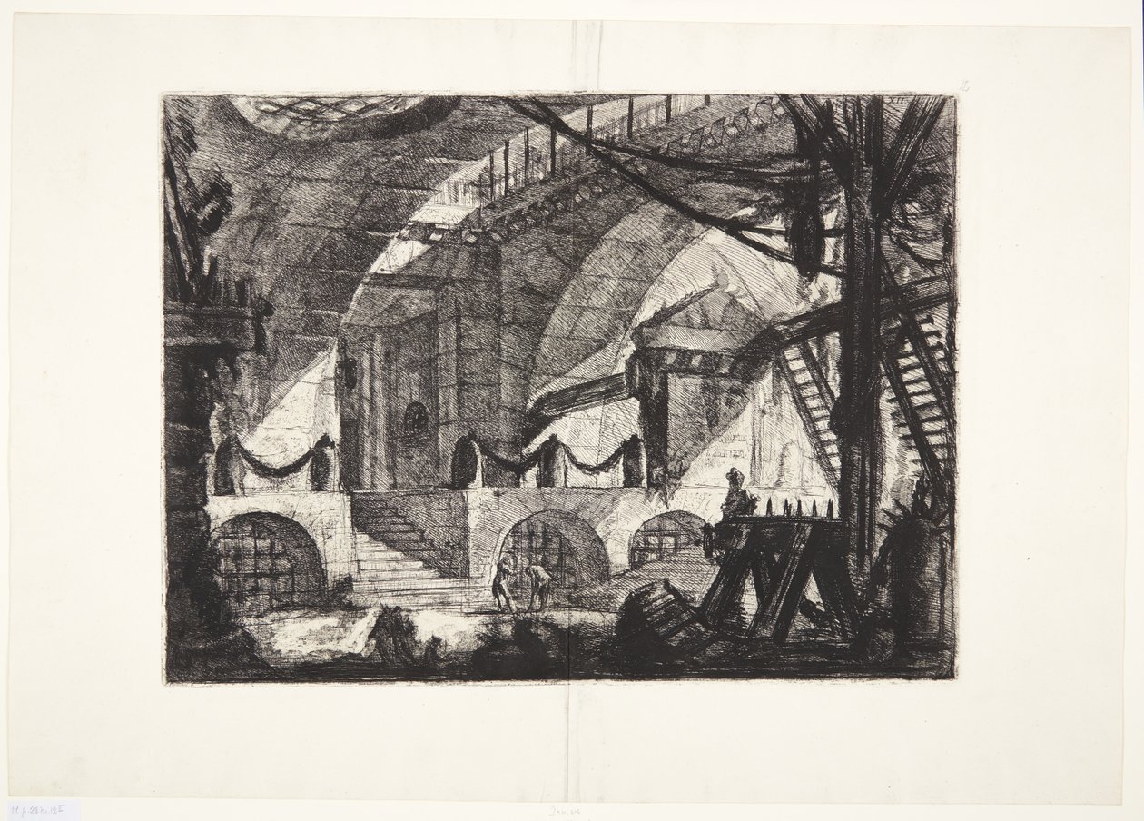 Het zaagpaard door Giovanni Battista Piranesi