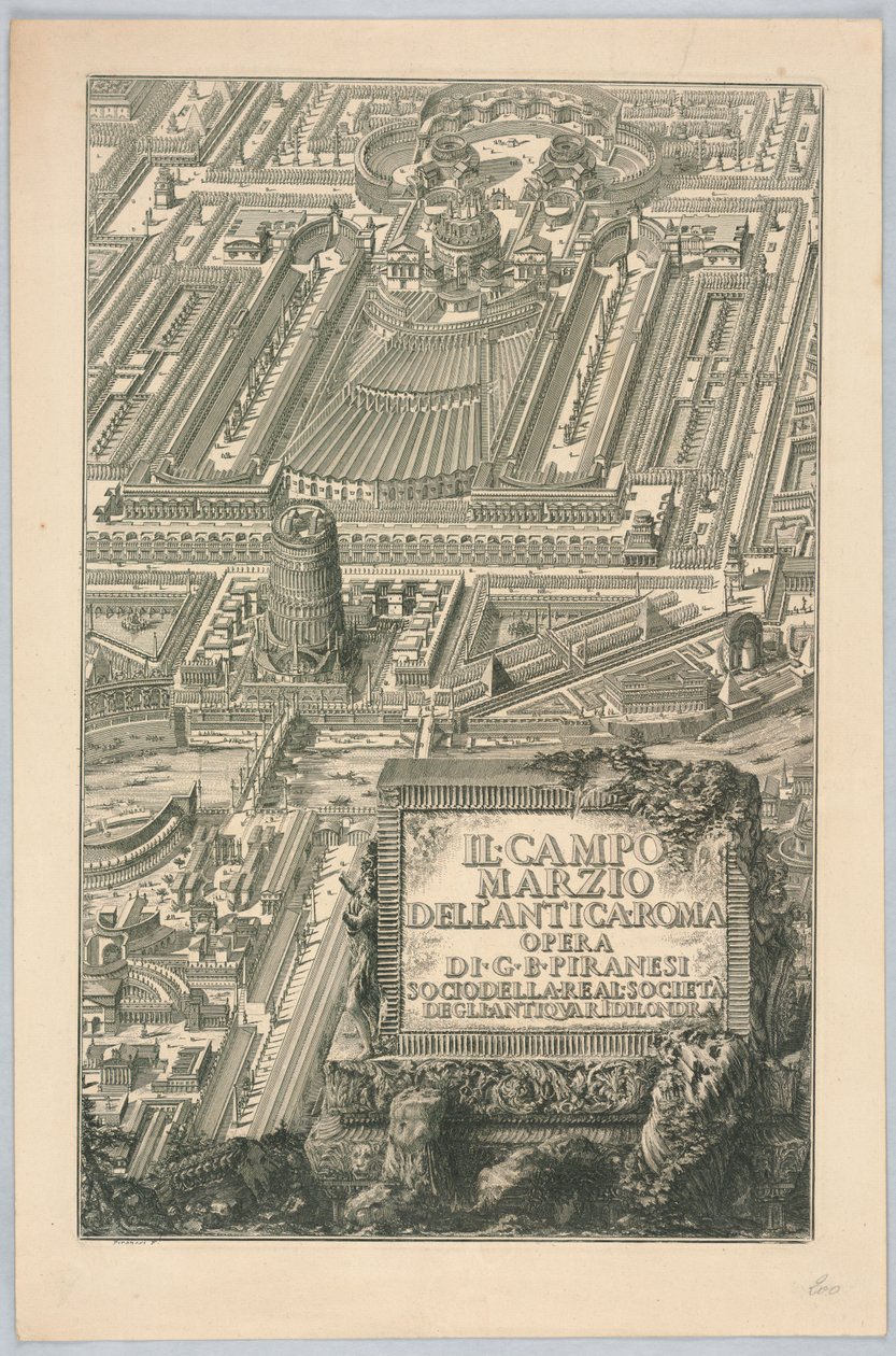 Titelpagina, "Il Campo Marzio dell