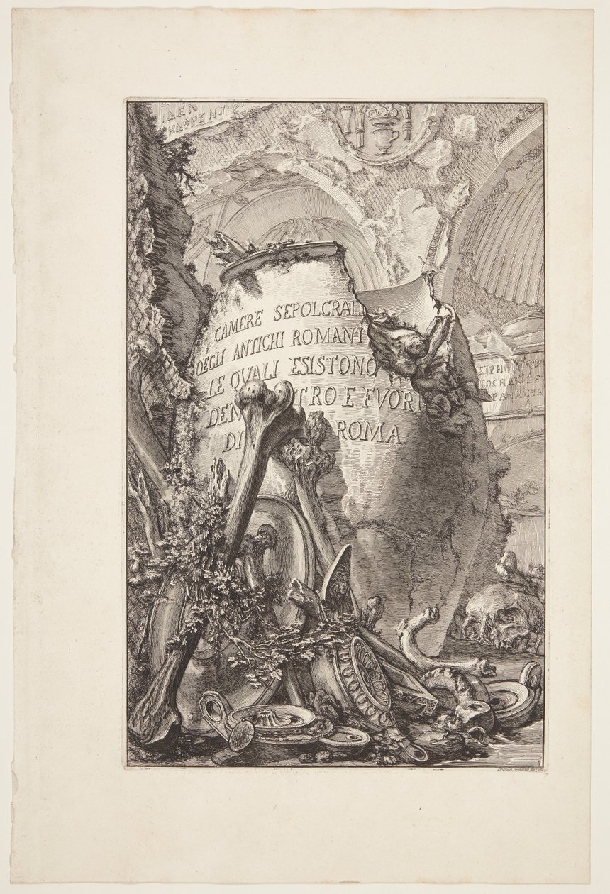 Grafkamers van de oude Romeinen, in Rome en buiten de stad door Giovanni Battista Piranesi